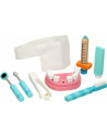 BN-80083,Set dentist, Joueco, Din lemn certificat FSC, Include gentuta pentru depozitare jucarii, 3 ani+