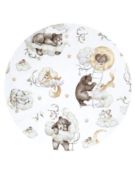 BN-6426972026888,Cearceaf cu elastic, Qmini, Pentru patut co-sleeper, Aurora, Dimensiune 76 x 43 cm, Din bumbac certificat Oeko 