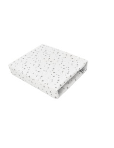 BN-6426972026918,Cearceaf cu elastic, MimiNu, Pentru patut co-sleeper, Aurora, Dimensiune 76 x 43 cm, Din bumbac certificat Oeko