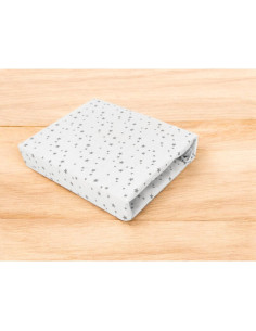 BN-6426972026918,Cearceaf cu elastic, MimiNu, Pentru patut co-sleeper, Aurora, Dimensiune 76 x 43 cm, Din bumbac certificat Oeko 2
