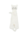 BN-53505,Jucarie interactiva, New Baby, Cat, Din muselina, Bumbac, 30x30 cm, 0 luni+, White