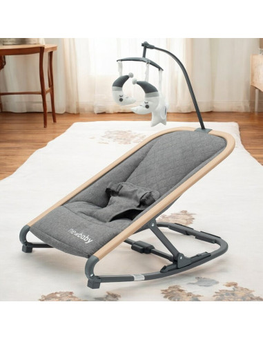 BN-56170,Fotoliu balansoar, New Baby, Snuggle, Pana la 9 kg, Arcada cu jucarii detasabile, Ergonomic, Balansare manuala, Pliabil