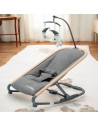 BN-56170,Fotoliu balansoar, New Baby, Snuggle, Pana la 9 kg, Arcada cu jucarii detasabile, Ergonomic, Balansare manuala, Pliabil
