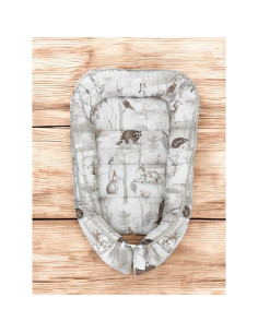 BN-6426972026635,Cosulet bebelus, MimiNu, Pentru dormit, Baby Cocoon 75x55 cm, Husa 100% bumbac, Din bumbac certificat Oeko Tex  2