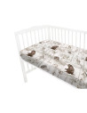 BN-6426972026734,Cearceaf cu elastic, MimiNu, Pentru patut co-sleeper, Leonie, Dimensiune 83 x 50 cm, Din bumbac certificat Oeko