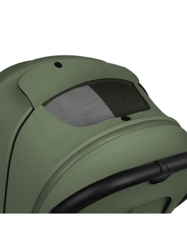 BN-LO-MIKA_PLUS_2IN1_GREEN_OLIVE,Carucior 2 in 1, Lionelo, Mika Plus, Cadru din aluminiu, Cu landou intarit si salteluta moale, 