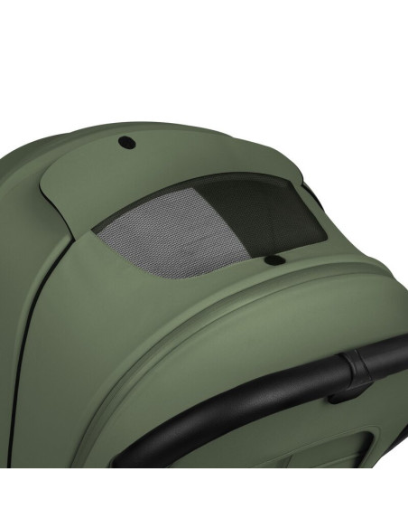 BN-LO-MIKA_PLUS_2IN1_GREEN_OLIVE,Carucior 2 in 1, Lionelo, Mika Plus, Cadru din aluminiu, Cu landou intarit si salteluta moale, 