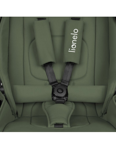 BN-LO-MIKA_PLUS_2IN1_GREEN_OLIVE,Carucior 2 in 1, Lionelo, Mika Plus, Cadru din aluminiu, Cu landou intarit si salteluta moale, 