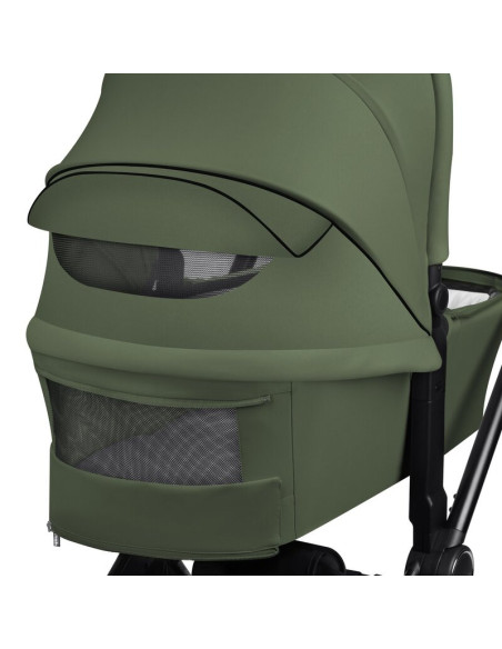 BN-LO-MIKA_PLUS_2IN1_GREEN_OLIVE,Carucior 2 in 1, Lionelo, Mika Plus, Cadru din aluminiu, Cu landou intarit si salteluta moale, 