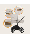 BN-LO-MIKA_PLUS_3IN1_BEIGE_SAND,Carucior 3 in 1, Lionelo, Mika Plus, Cadru din aluminiu, Cu landou intarit si salteluta moale, S