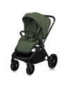 BN-LO-MIKA_PLUS_3IN1_GREEN_OLIVE,Carucior 3 in 1, Lionelo, Mika Plus, Cadru din aluminiu, Cu landou intarit si salteluta moale, 