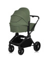 BN-LO-MIKA_PLUS_3IN1_GREEN_OLIVE,Carucior 3 in 1, Lionelo, Mika Plus, Cadru din aluminiu, Cu landou intarit si salteluta moale, 