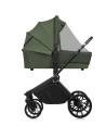 BN-LO-MIKA_PLUS_3IN1_GREEN_OLIVE,Carucior 3 in 1, Lionelo, Mika Plus, Cadru din aluminiu, Cu landou intarit si salteluta moale, 