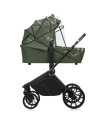 BN-LO-MIKA_PLUS_3IN1_GREEN_OLIVE,Carucior 3 in 1, Lionelo, Mika Plus, Cadru din aluminiu, Cu landou intarit si salteluta moale, 