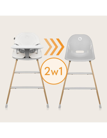 BN-LO-DALIA_GREY_STONE_NATURAL,Scaun de masa, Lionelo, Dalia, 2 in 1, Transformabil, Cu 2 suporturi pentru picioare, Cu tavita d