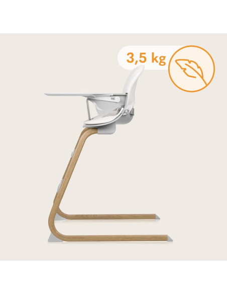 BN-LO-DALIA_GREY_STONE_NATURAL,Scaun de masa, Lionelo, Dalia, 2 in 1, Transformabil, Cu 2 suporturi pentru picioare, Cu tavita d