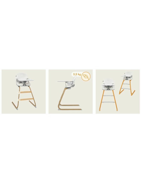 BN-LO-DALIA_GREY_STONE_NATURAL,Scaun de masa, Lionelo, Dalia, 2 in 1, Transformabil, Cu 2 suporturi pentru picioare, Cu tavita d