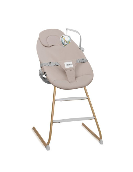 BN-LO-DALIA_SET_GREY_STONE_NATURAL,Set balansoar si scaun de masa, Lionelo, Dalia, Scaun cu 2 suporturi pentru picioare, Cu tavi