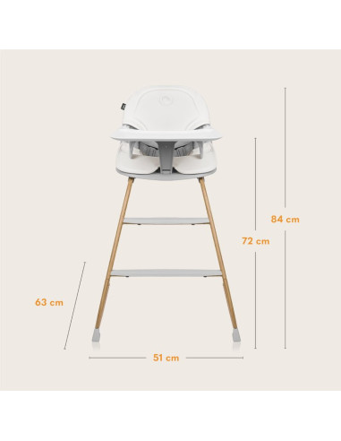 BN-LO-DALIA_SET_GREY_STONE_NATURAL,Set balansoar si scaun de masa, Lionelo, Dalia, Scaun cu 2 suporturi pentru picioare, Cu tavi