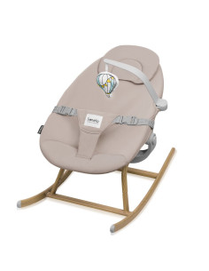 BN-LO-DALIA_ROCKER_BEIGE_SAND,Balansoar, Lionelo, Dalia, 4 in 1, Inaltime reglabila in 2 pozitii, Cu husa detasabila, Cu bara de 2