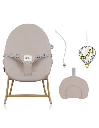 BN-LO-DALIA_ROCKER_BEIGE_SAND,Balansoar, Lionelo, Dalia, 4 in 1, Inaltime reglabila in 2 pozitii, Cu husa detasabila, Cu bara de
