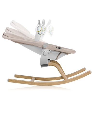 BN-LO-DALIA_ROCKER_BEIGE_SAND,Balansoar, Lionelo, Dalia, 4 in 1, Inaltime reglabila in 2 pozitii, Cu husa detasabila, Cu bara de