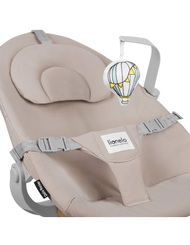 BN-LO-DALIA_ROCKER_BEIGE_SAND,Balansoar, Lionelo, Dalia, 4 in 1, Inaltime reglabila in 2 pozitii, Cu husa detasabila, Cu bara de