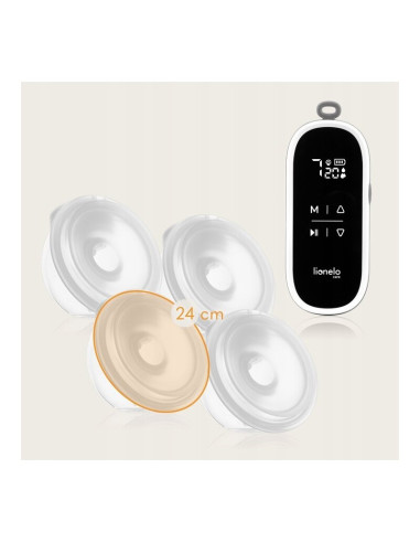 BN-LOC-TWEE_FREE,Pompa dubla de san, Lionelo, Twee Free, Hands Free, Electrica, Cu 9 nivele de aspiratie, 3 moduri de functionar