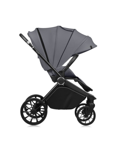 BN-LO-MIKA_PLUS_2IN1_GREY_STONE,Carucior 2 in 1, Lionelo, Mika Plus, Cadru din aluminiu, Cu landou intarit si salteluta moale, R