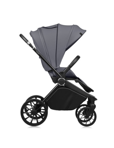 BN-LO-MIKA_PLUS_2IN1_GREY_STONE,Carucior 2 in 1, Lionelo, Mika Plus, Cadru din aluminiu, Cu landou intarit si salteluta moale, R