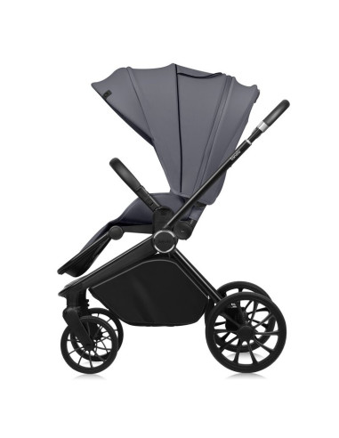 BN-LO-MIKA_PLUS_2IN1_GREY_STONE,Carucior 2 in 1, Lionelo, Mika Plus, Cadru din aluminiu, Cu landou intarit si salteluta moale, R