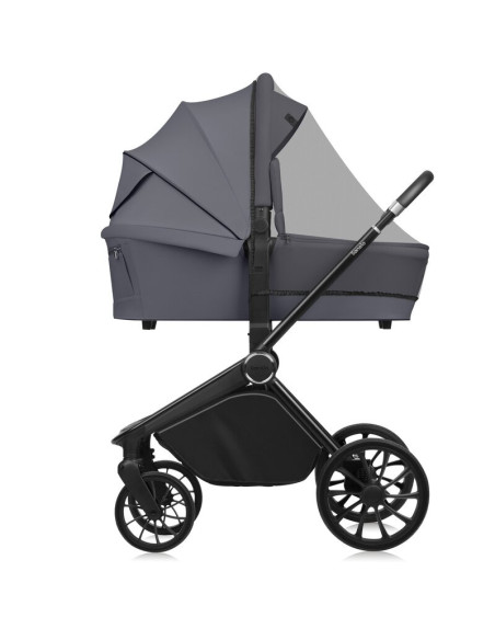 BN-LO-MIKA_PLUS_2IN1_GREY_STONE,Carucior 2 in 1, Lionelo, Mika Plus, Cadru din aluminiu, Cu landou intarit si salteluta moale, R