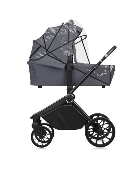 BN-LO-MIKA_PLUS_2IN1_GREY_STONE,Carucior 2 in 1, Lionelo, Mika Plus, Cadru din aluminiu, Cu landou intarit si salteluta moale, R