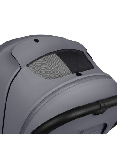 BN-LO-MIKA_PLUS_2IN1_GREY_STONE,Carucior 2 in 1, Lionelo, Mika Plus, Cadru din aluminiu, Cu landou intarit si salteluta moale, R