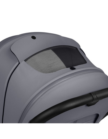 BN-LO-MIKA_PLUS_2IN1_GREY_STONE,Carucior 2 in 1, Lionelo, Mika Plus, Cadru din aluminiu, Cu landou intarit si salteluta moale, R