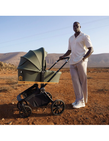 BN-LO-MIKA_PLUS_2IN1_GREY_STONE,Carucior 2 in 1, Lionelo, Mika Plus, Cadru din aluminiu, Cu landou intarit si salteluta moale, R