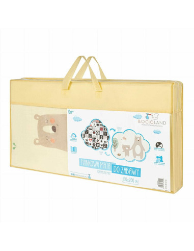 BN-BL124,Covoras de joaca, Bocioland, Little Bear, Pliabil, Protectie impotriva loviturilor, Dimensiune mare, 200 x 150 cm, Cu I