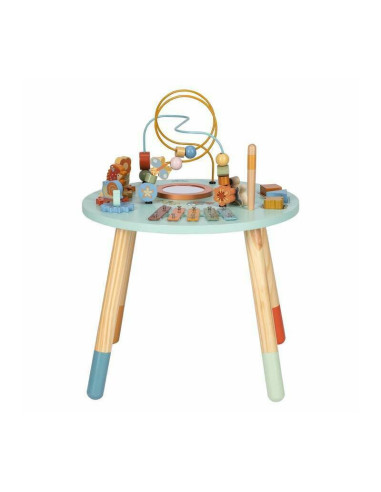 BN-83235,Masuta de activitati, Free2Play, Din lemn, Cu xilofon, Sortator de forme, Oglinda, Conform cu standardele europene EN71