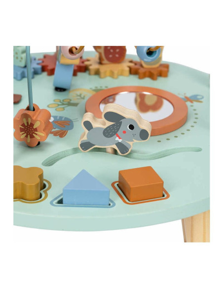 BN-83235,Masuta de activitati, Free2Play, Din lemn, Cu xilofon, Sortator de forme, Oglinda, Conform cu standardele europene EN71