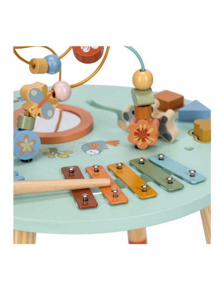 BN-83235,Masuta de activitati, Free2Play, Din lemn, Cu xilofon, Sortator de forme, Oglinda, Conform cu standardele europene EN71