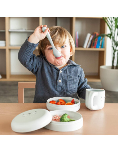 UP-8426420069786,Set boluri pentru prânz gri Hygge Suavinex +4 luni