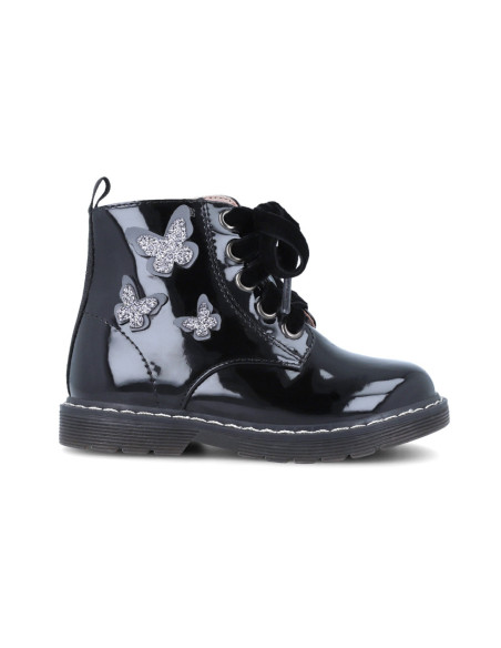 UP-241340-A-27,Cizmulite pentru fetite cu fluturasi, Garvalin, negru, Diverse marimi