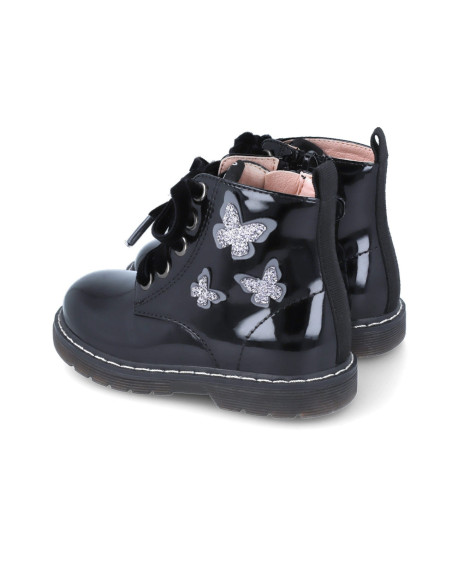 UP-241340-A-27,Cizmulite pentru fetite cu fluturasi, Garvalin, negru, Diverse marimi
