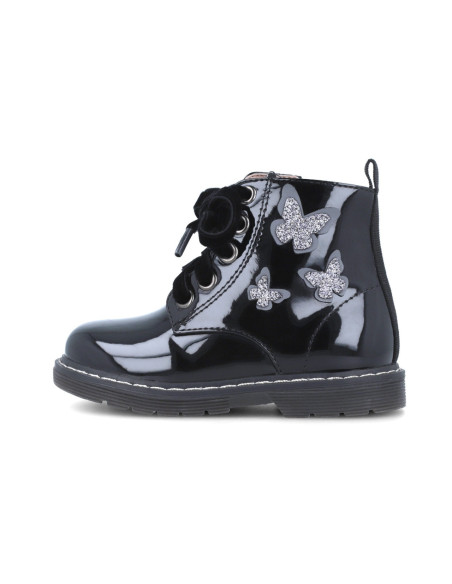 UP-241340-A-27,Cizmulite pentru fetite cu fluturasi, Garvalin, negru, Diverse marimi