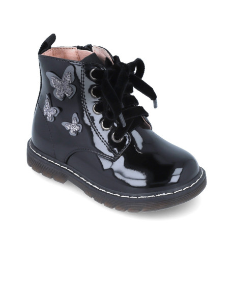 UP-241340-A-27,Cizmulite pentru fetite cu fluturasi, Garvalin, negru, Diverse marimi