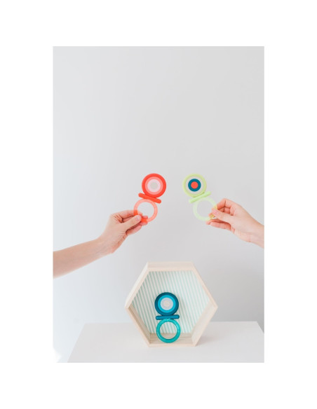 UP-8426420079532,Inel de dentiție cu apă Fluture, albastru, Suavinex