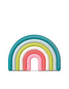 UP-8426420079488,Inel de dentiție din silicon Curcubeu, multicolor, Suavinex