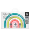 UP-8426420079488,Inel de dentiție din silicon Curcubeu, multicolor, Suavinex