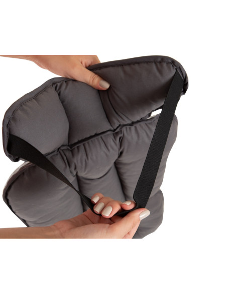 UP-bj_5074,Saltea cu doua fete pentru carucior si scaun de masa BabyJem Gri