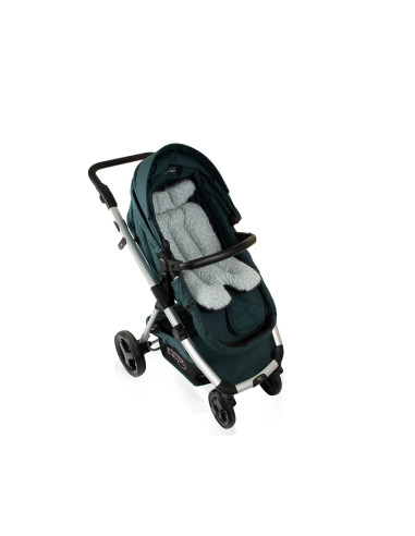 UP-bj_5075,Saltea cu doua fete pentru carucior si scaun de masa BabyJem Verde